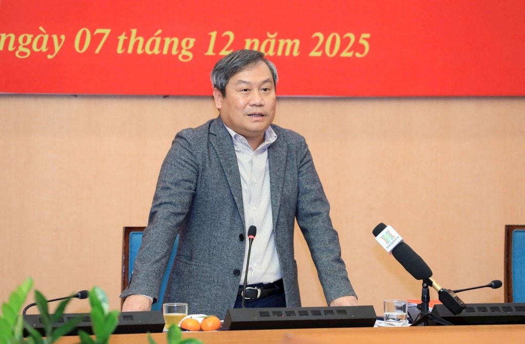 Ủy viên Trung ương Đảng, Phó Bí thư Thành ủy, Chủ tịch UBND Thành phố Vũ Đại Thắng phát biểu kết luận cuộc giám sát