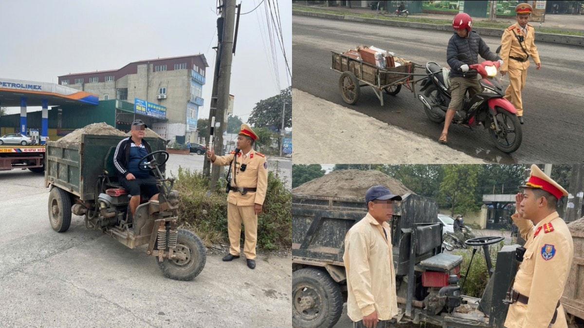 Phạt 115 triệu đồng, xử lý 123 trường hợp vi phạm giao thông sáng Chủ Nhật 7/12