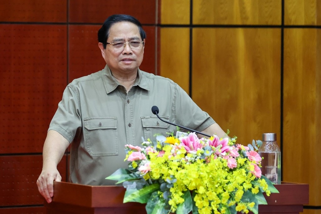 Thủ tướng yêu cầu tỉnh triển khai quyết liệt, đồng bộ các giải pháp để tăng trưởng kinh tế (GRDP) đạt 10-10,5% trong năm 2026 và những năm tiếp theo - Ảnh: VGP/Nhật Bắc