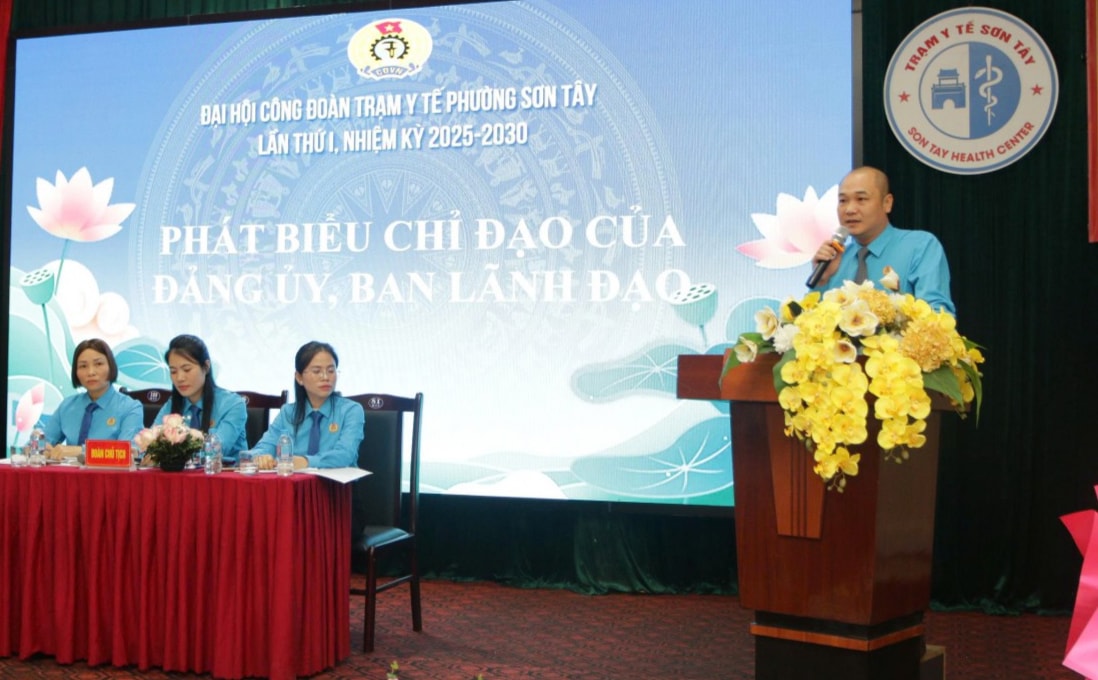 Công đoàn Trạm Y tế phường Sơn Tây quyết tâm đổi mới, chăm lo tốt hơn cho người lao động
