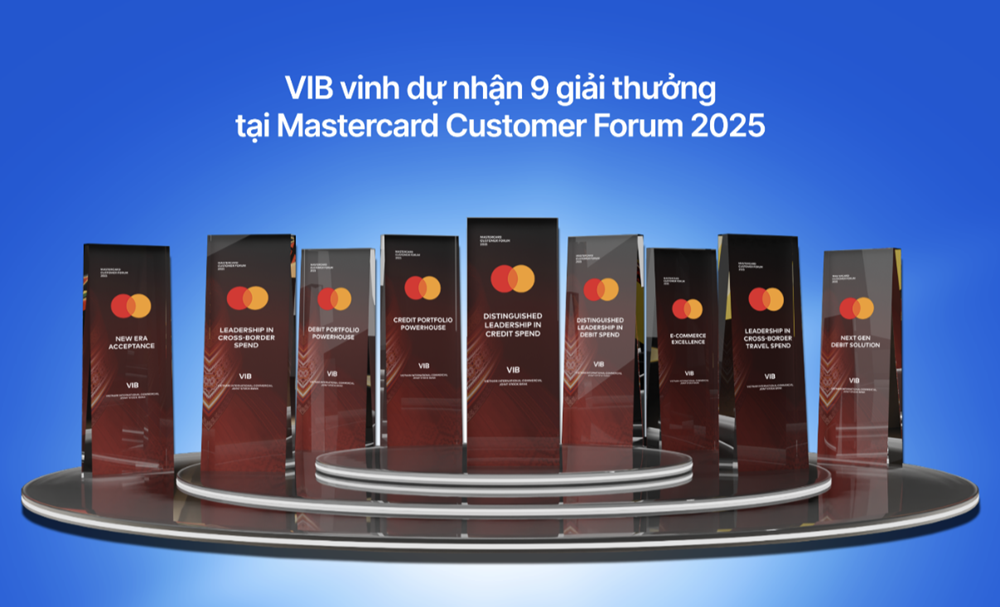 VIB nhận cùng lúc 9 giải thưởng từ Mastercard, khẳng định vị thế dẫn đầu thị trường thẻ Việt Nam - ảnh 1