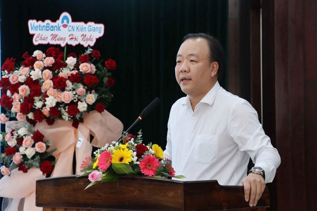 Cục trưởng Cục Quản lý và Phát triển thị trường trong nước (Bộ Công Thương) Trần Hữu Linh phát biểu (ảnh: Như Ngọc)