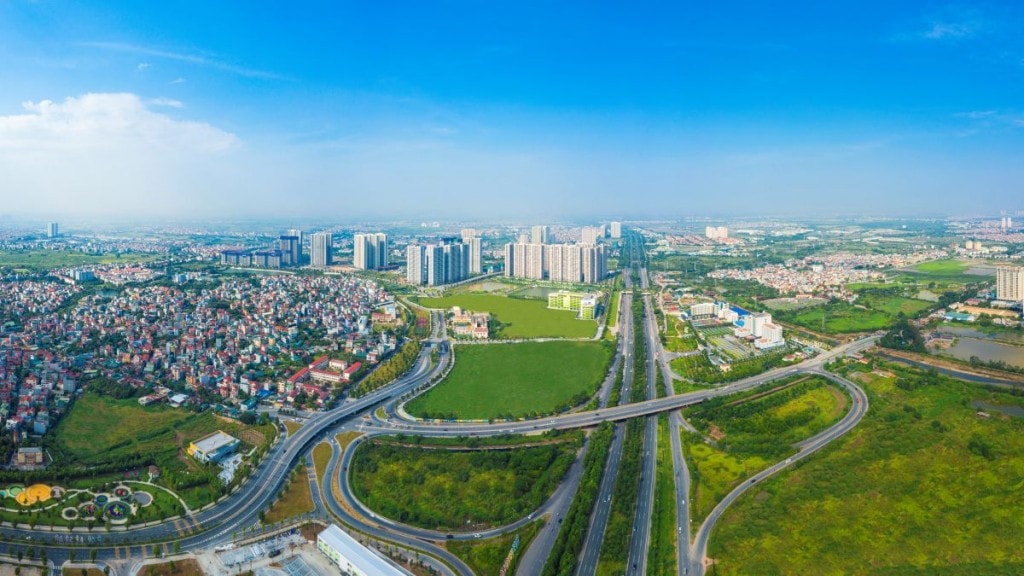 Khu Tây Hà Nội dẫn dắt thị trường bất động sản bản lẻ bởi hàng loạt hạ tầng kết nối trung tâm và các vùng phụ cận (Ảnh: Vinhomes) 