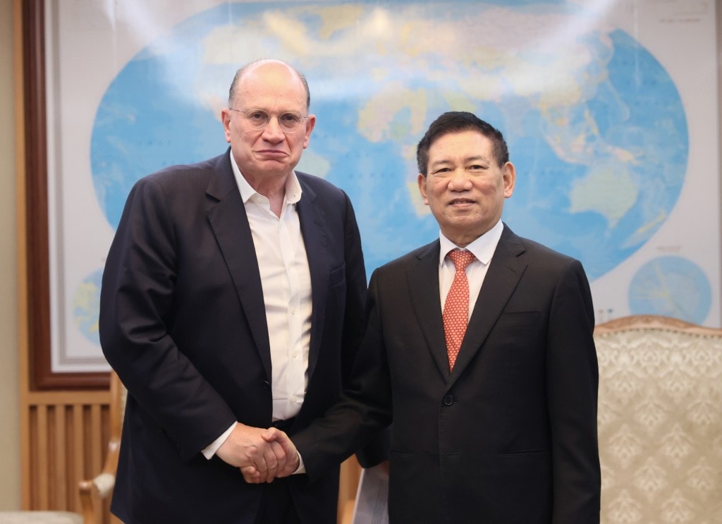 Phó Thủ tướng Hồ Đức Phớc tiếp ông Mark Tucker, Chủ tịch Tập đoàn AIA - Ảnh: VGP/Trần Mạnh
