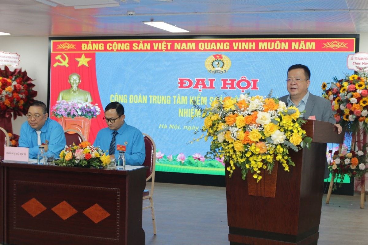 Đại hội Công đoàn Trung tâm Kiểm soát bệnh tật thành phố Hà Nội, nhiệm kỳ 2025 - 2030