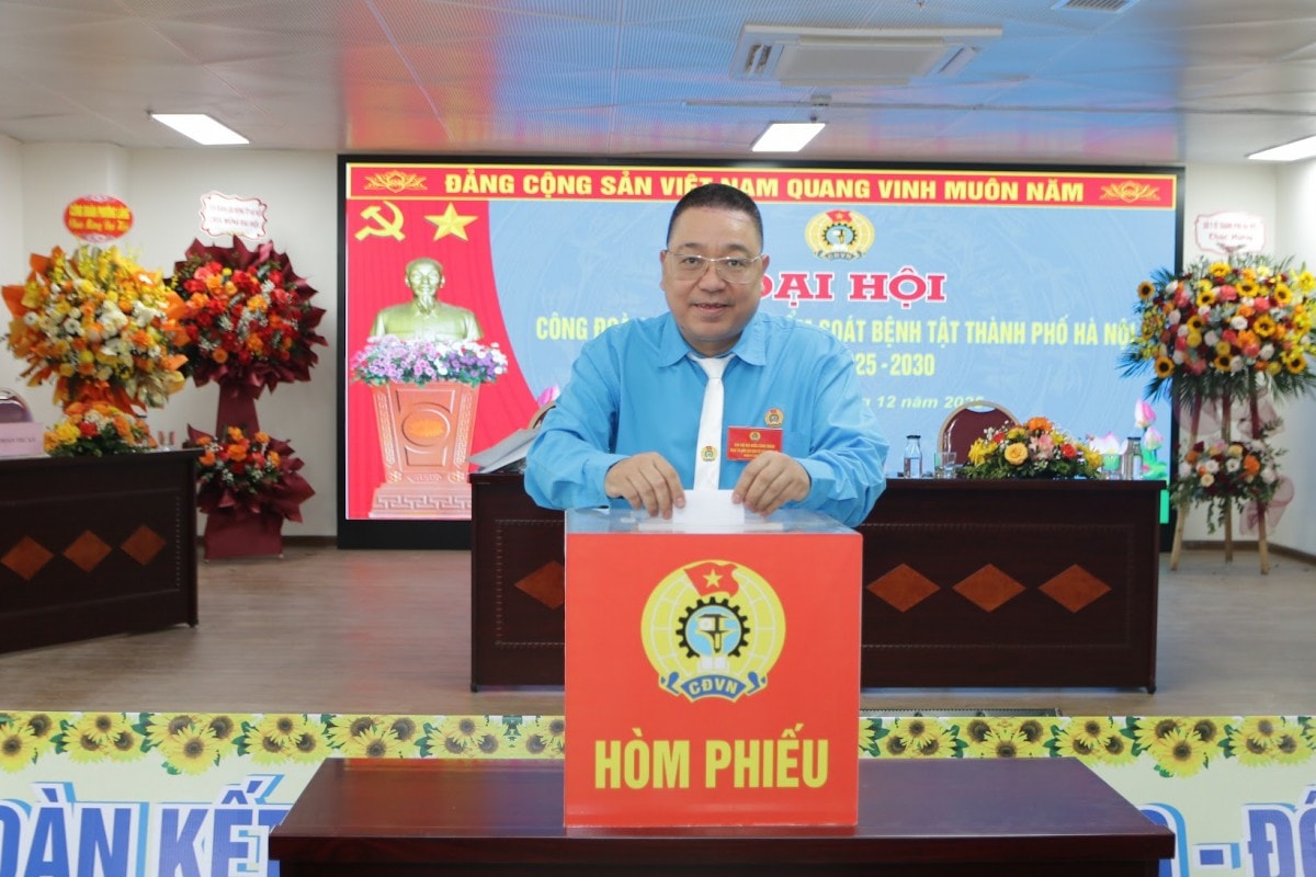 Đại hội Công đoàn Trung tâm Kiểm soát bệnh tật thành phố Hà Nội, nhiệm kỳ 2025 - 2030