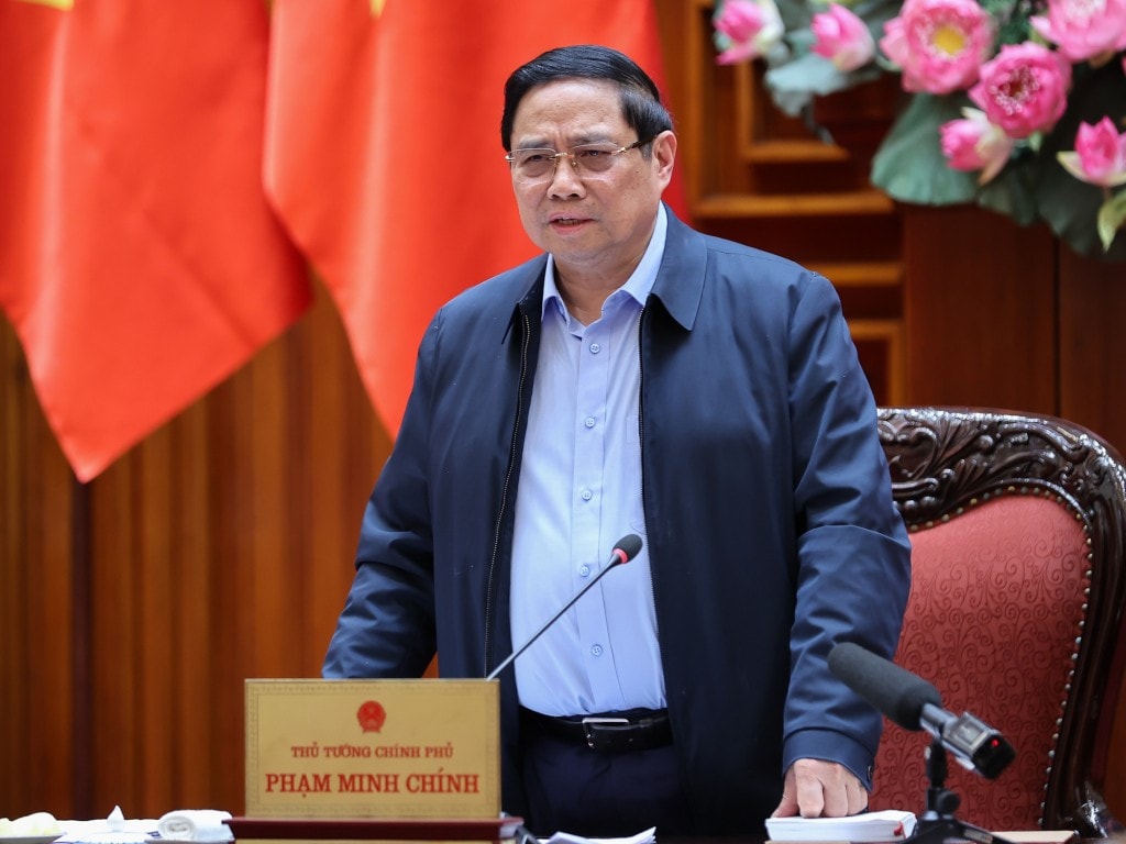 Thủ tướng Phạm Minh Chính gửi lời chia buồn sâu sắc nhất với các gia đình có hộ dân có người chết, mất tích, bị thương, chia sẻ với Đảng bộ, chính quyền và nhân dân tỉnh Quảng Trị về những thiệt hại do thiên tai gây ra - Ảnh: VGP/Nhật Bắc