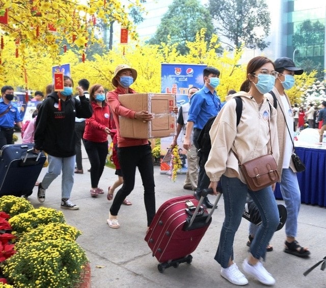 Về quê đón Tết và bài toán chi tiêu của người lao động