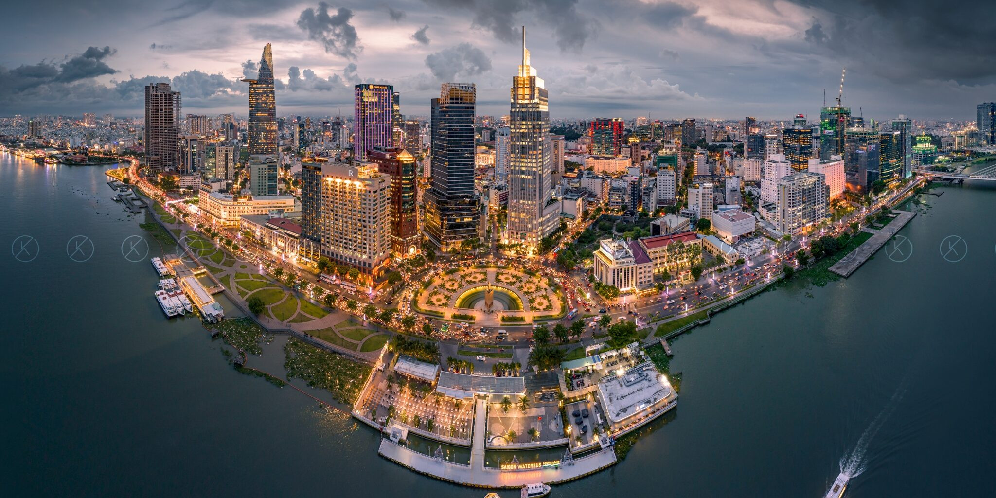 Khu trung tâm thành phố Hồ Chí Minh. Ảnh: Kame.