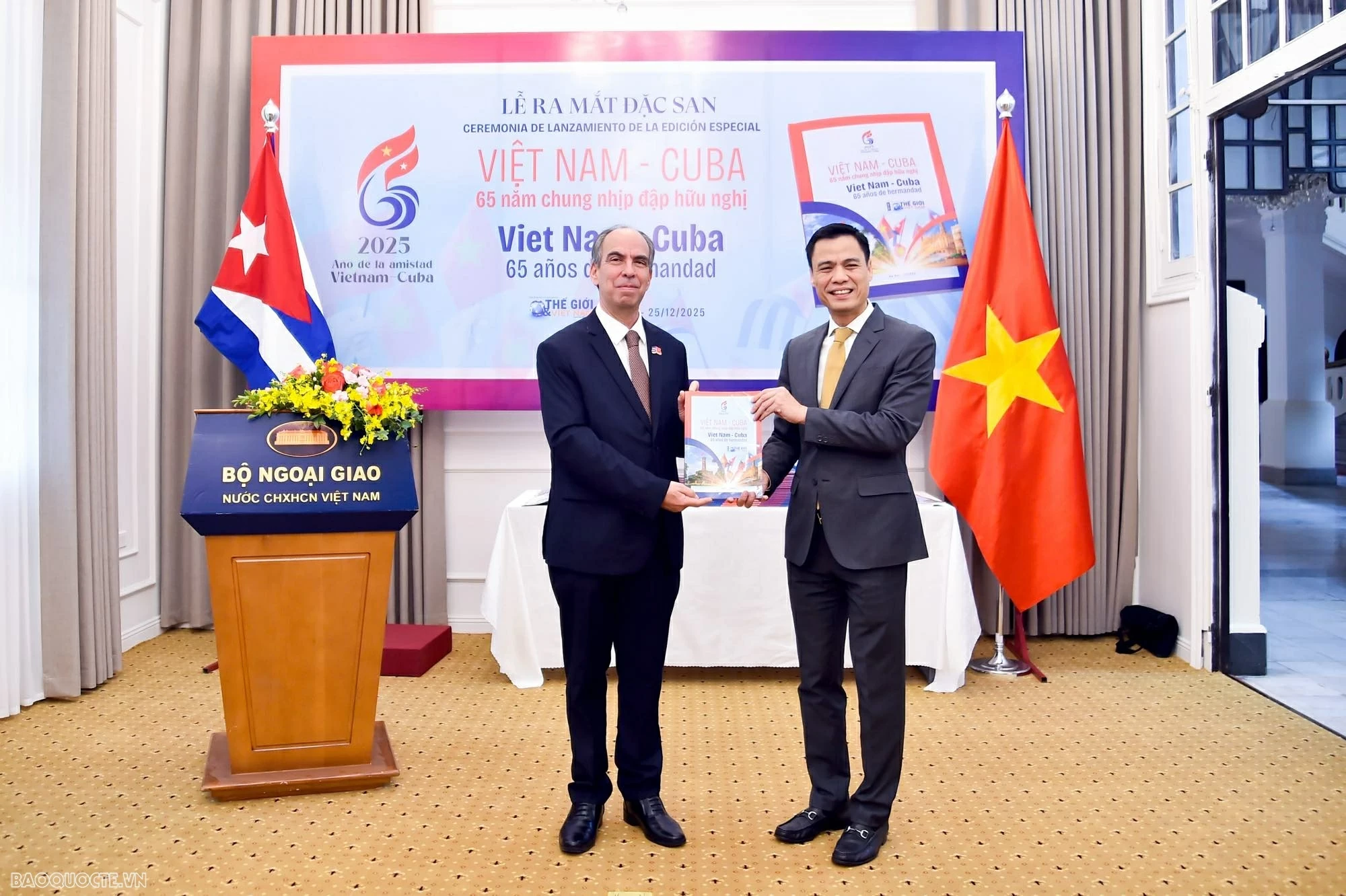 Đặc san 65 năm Việt Nam-Cuba: Tiếp tục lan tỏa tinh thần, giá trị mãi mãi trường tồn của mối quan hệ hữu nghị đặc biệt Đặc san 65 năm Việt Nam-Cuba: Tiếp tục lan tỏa tinh thần, giá trị mãi mãi trường tồn của mối quan hệ hữu nghị đặc biệt