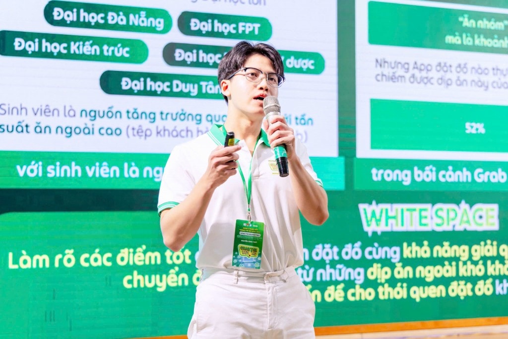 Trưởng nhóm ý tưởng, sinh viên Nguyễn Công Triết chuyên ngành Digital Marketing, trường Đại học Kinh tế - Đại học Đà Nẵng 