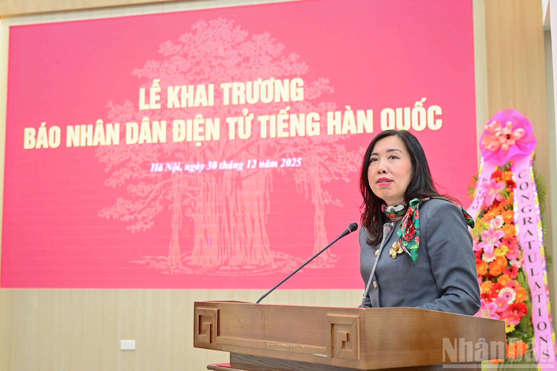 Chính thức khai trương Báo Nhân Dân điện tử tiếng Hàn Quốc Chính thức khai trương Báo Nhân Dân điện tử tiếng Hàn Quốc