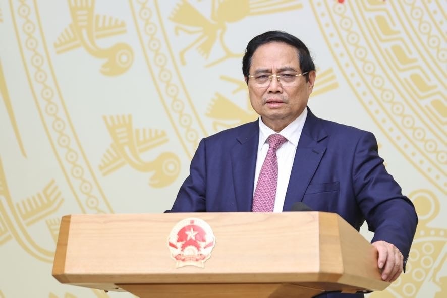 Thủ tướng Phạm Minh Chính yêu cầu các Bộ, ngành, địa phương, tất cả các chủ thể liên quan phải tích cực, chủ động vào cuộc, căn cứ chức năng, nhiệm vụ, quyền hạn để làm hết sức mình với tinh thần trách nhiệm cao nhất - Ảnh: VGP/Nhật Bắc