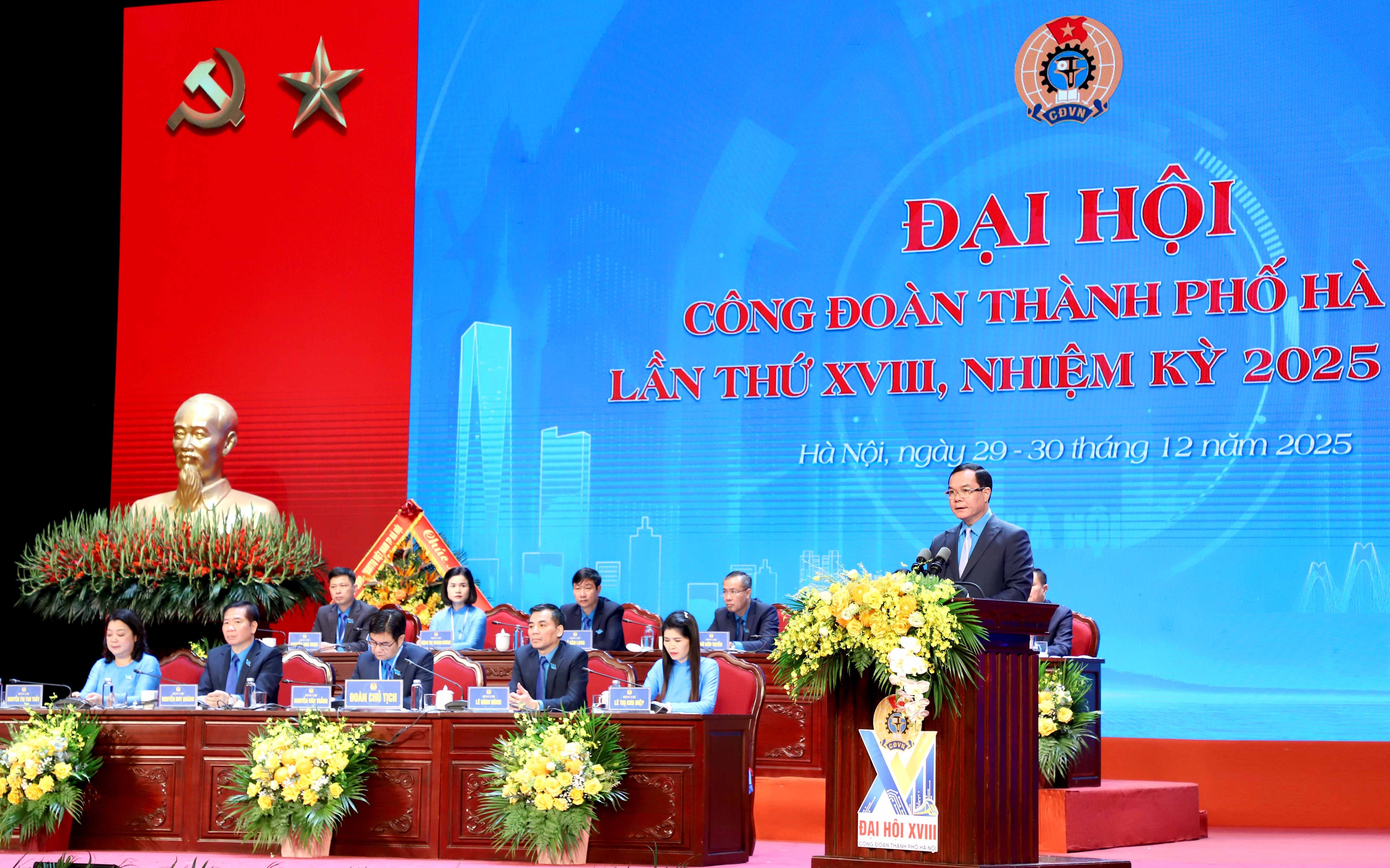 TRỰC TUYẾN: Đại hội Công đoàn thành phố Hà Nội lần thứ XVIII, nhiệm kỳ 2025   2030