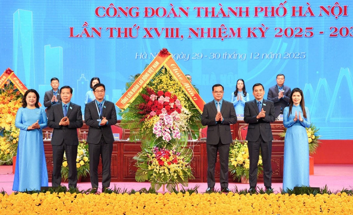 TRỰC TUYẾN: Đại hội Công đoàn thành phố Hà Nội lần thứ XVIII, nhiệm kỳ 2025 - 2030