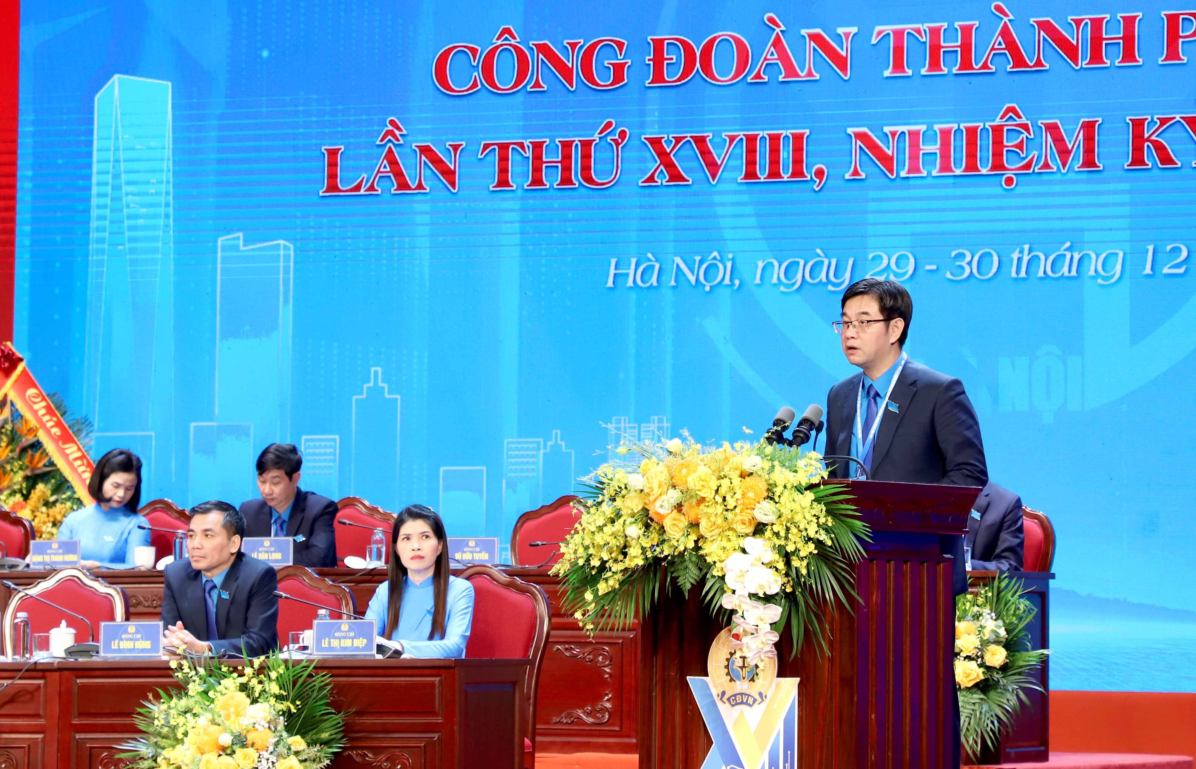 TRỰC TUYẾN: Đại hội Công đoàn thành phố Hà Nội lần thứ XVIII, nhiệm kỳ 2025 - 2030