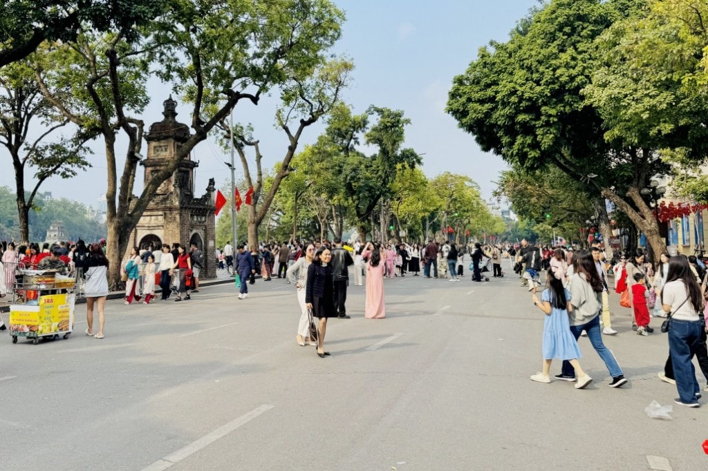 Hà Nội đón lượng khách kỷ lục dịp Tết Dương lịch 2026