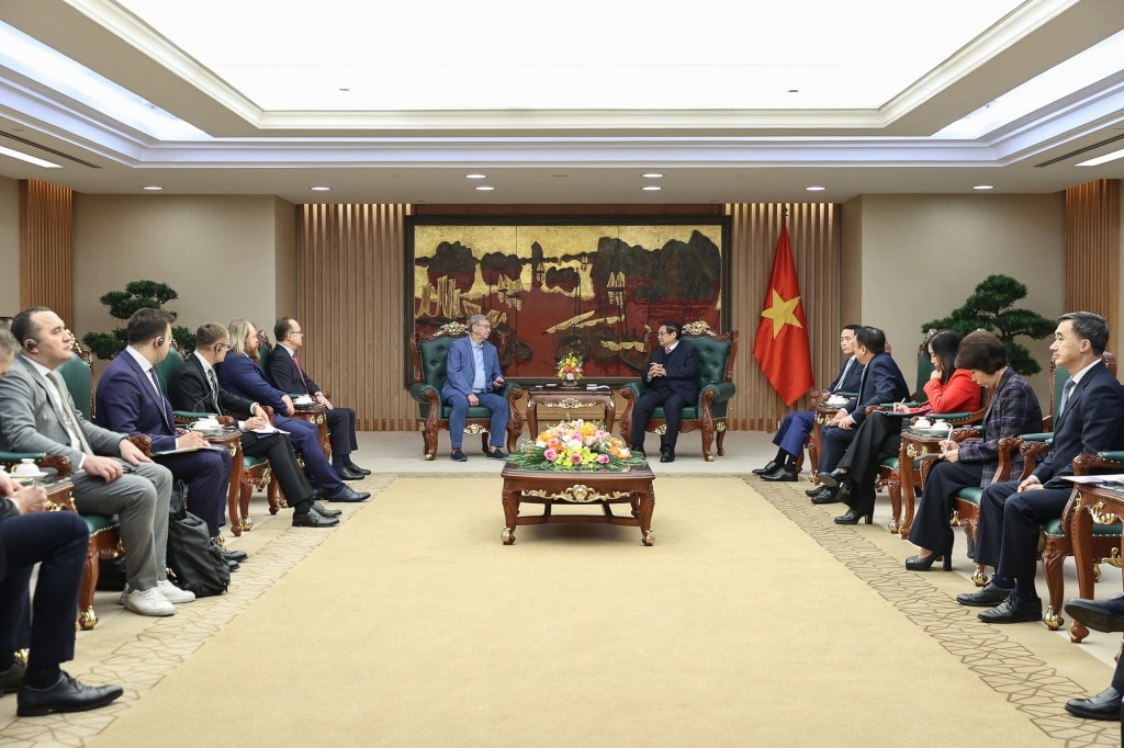 Ông Evtushenkov đánh giá cao tiềm năng hợp tác với các doanh nghiệp Việt Nam và khẳng định sẽ nỗ lực thúc đẩy hợp tác với phía Việt Nam trong các lĩnh vực mà Thủ tướng đã chỉ đạo - Ảnh: VGP/Nhật Bắc