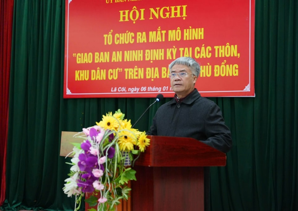 Ra mắt mô hình Giao ban định kỳ an ninh thôn, khu dân cư