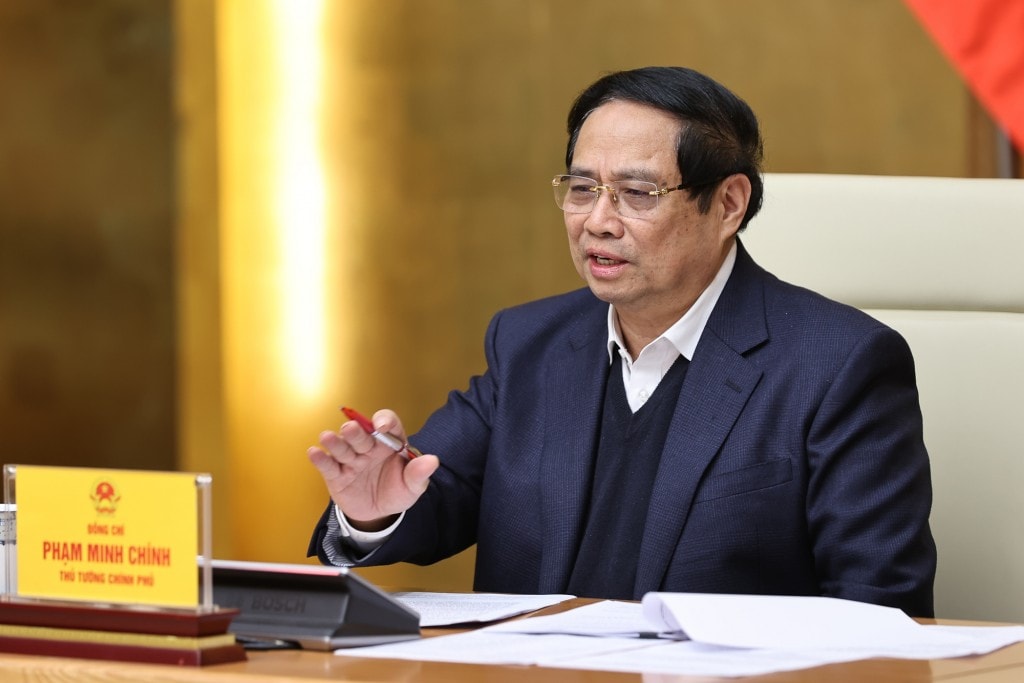 Thủ tướng Chính phủ Phạm Minh Chính chủ trì Hội nghị - Ảnh: VGP/Nhật Bắc