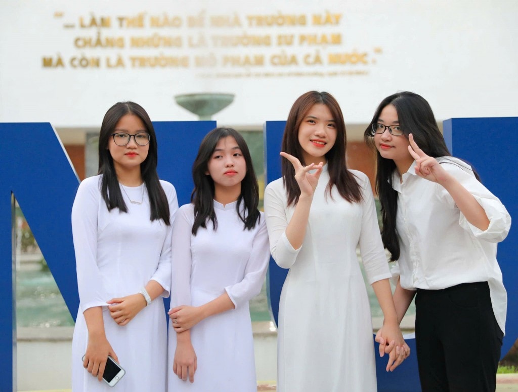 Sinh viên trường Đại học Sư phạm Hà Nội. Ảnh: Thanh Tùng Sinh viên trường Đại học Sư phạm Hà Nội. Ảnh: Thanh Tùng