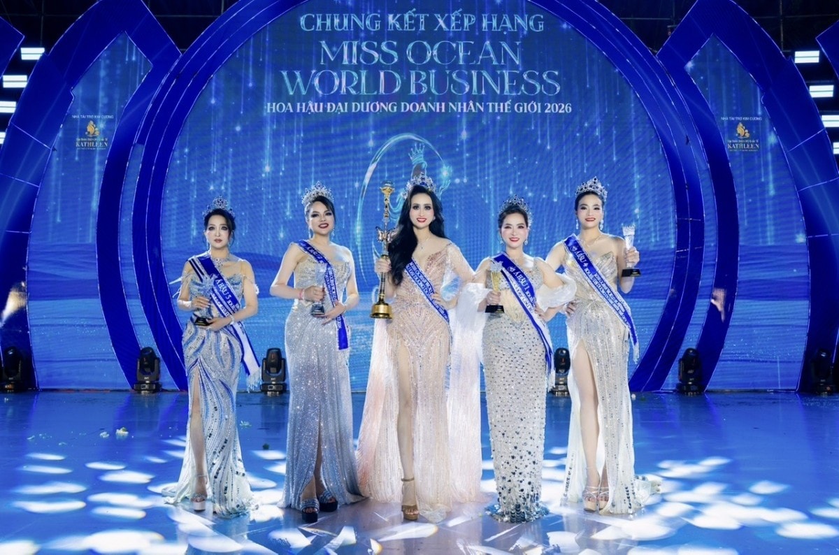 Hoa hậu Đại dương Doanh nhân Thế giới 2026: Lần đầu vương miện thuộc về một Tiến sĩ