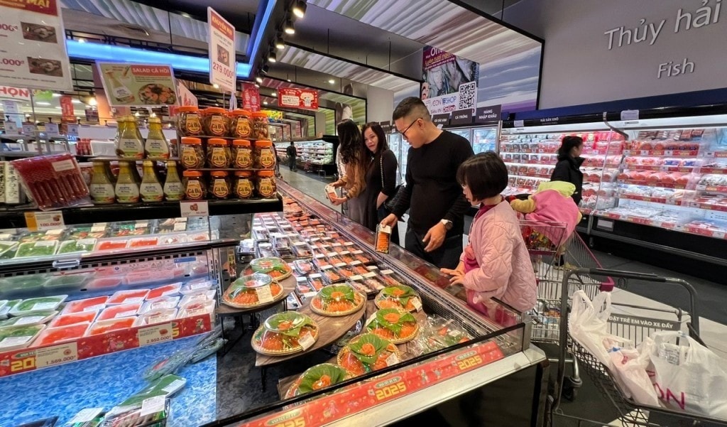 Nguồn hàng tại các siêu thị khá phong phú, đa dạng