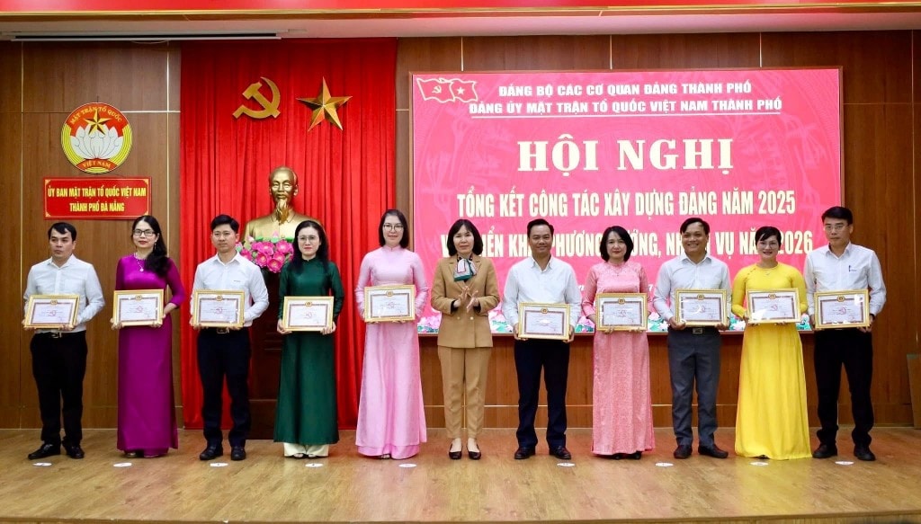 MTTQ Việt Nam thành phố Đà Nẵng tổ chức hội nghị tổng kết công tác công tác xây dựng Đảng năm 2025 