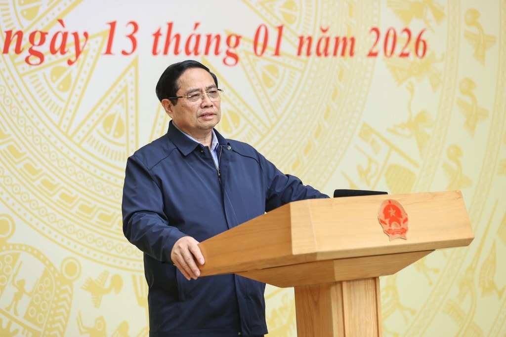 Thủ tướng kêu gọi các doanh nghiệp chủ động, tích cực tham gia xây dựng các dự án phát triển nhà ở xã hội, nhà ở cho thuê với giá phù hợp - Ảnh: VGP/Nhật Bắc