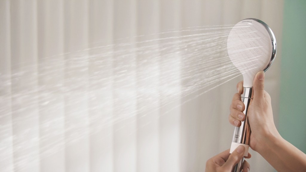 Tay sen WizFlo với tính năng PressureSet được trang bị vòng điều chỉnh cho phép người dùng chọn mức áp lực nước lý tưởng.