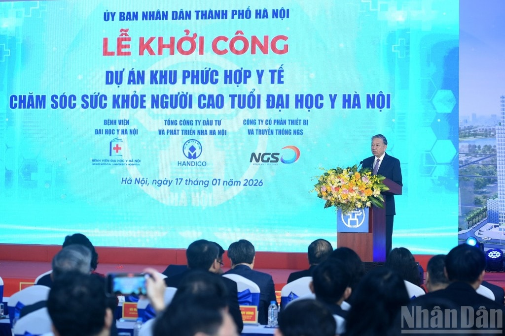 Tổng Bí thư Tô Lâm dự khởi công Dự án Khu phức hợp Y tế - Chăm sóc sức khỏe người cao tuổi