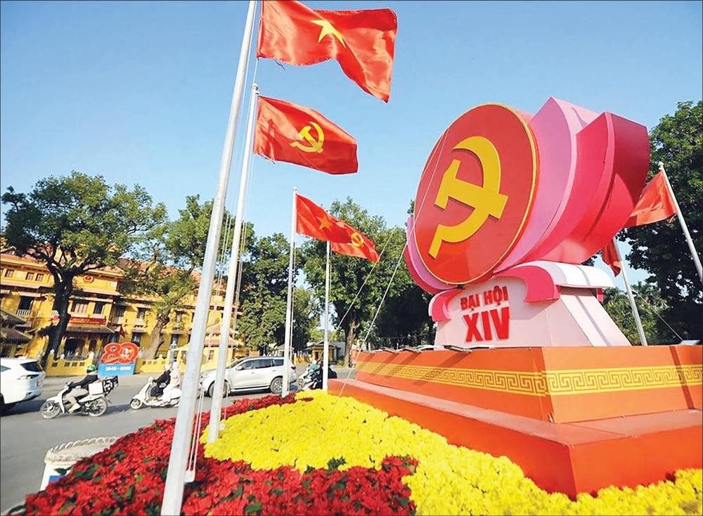 Hà Nội rực rỡ sắc cờ, đồng lòng hướng về Đại hội XIV của Đảng