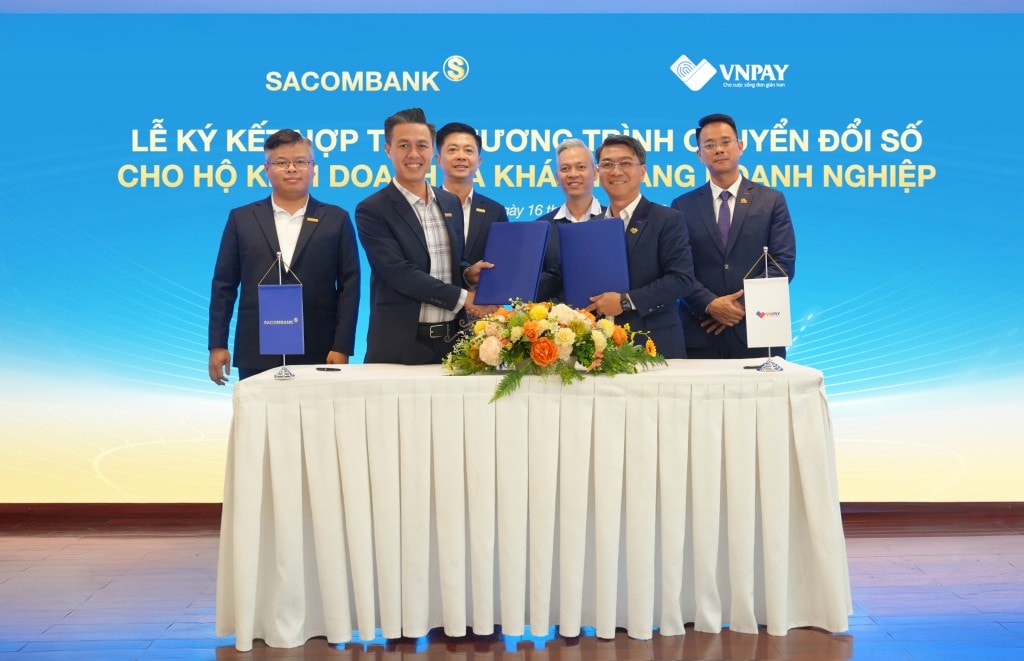 Sacombank và VNPAY phối hợp triển khai trọn bộ giải pháp giúp doanh nghiệp