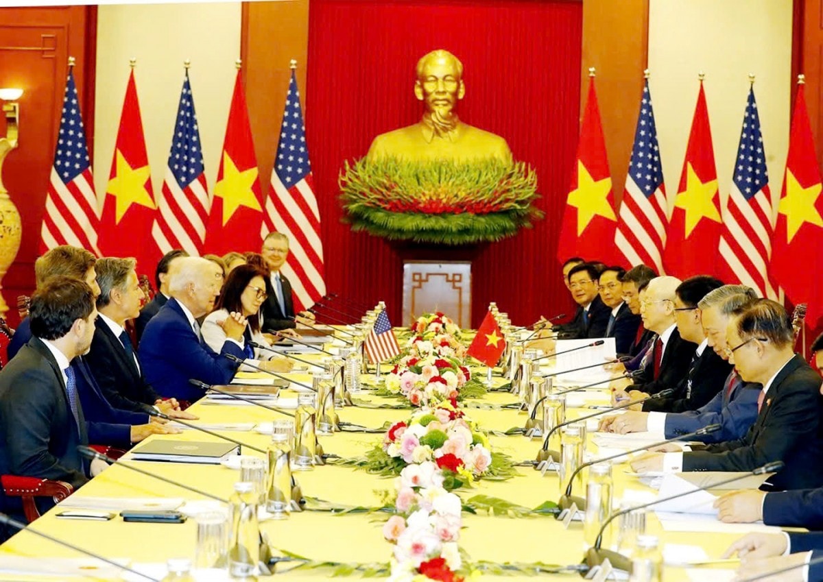 Trong chuyến thăm cấp Nhà nước đến Việt Nam của Tổng thống Mỹ Joe Biden, ngày 9/10/2023, hai nước đã thống nhất nâng quan hệ lên mức Đối tác chiến lược toàn diện.