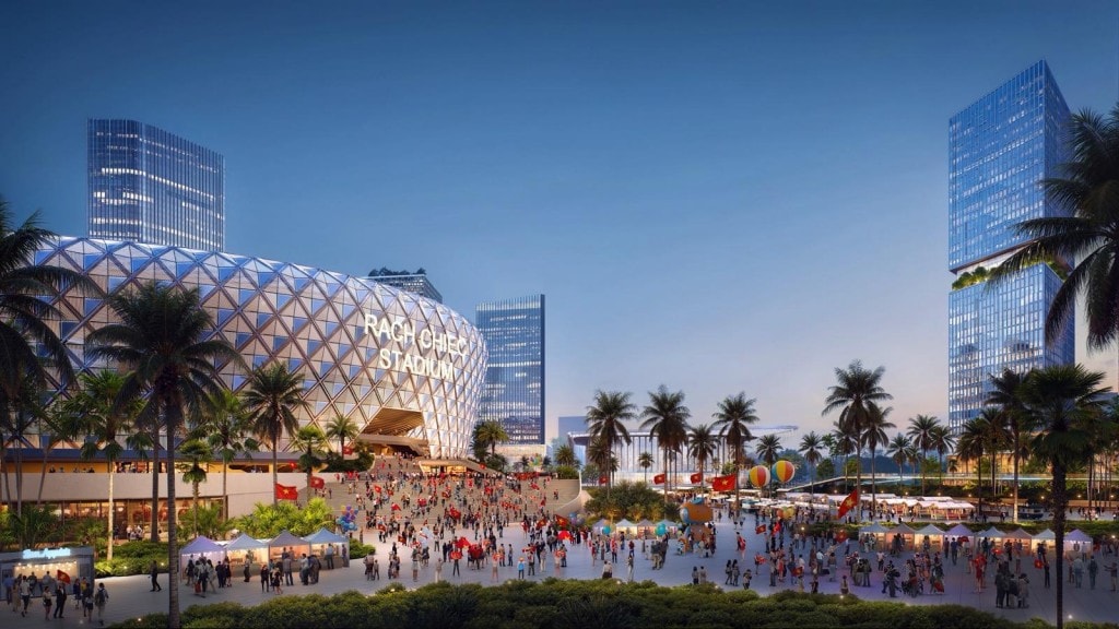Sân vận động trung tâm hứa hẹn sẽ không chỉ là nhà thi đấu chuẩn Olympic, mà còn là nơi hội tụ của những đại nhạc hội của các nghệ sĩ hàng đầu thế giới