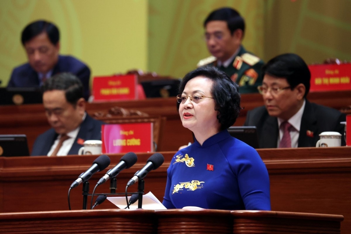 Phó Thủ tướng Chính phủ Phạm Thị Thanh Trà trình bày tham luận tại Đại hội.