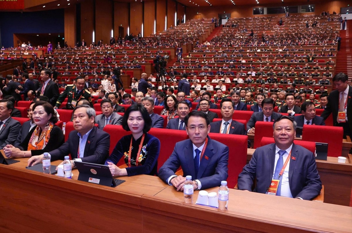 Các đại biểu Đoàn thành phố Hà Nội tham dự Đại hội.