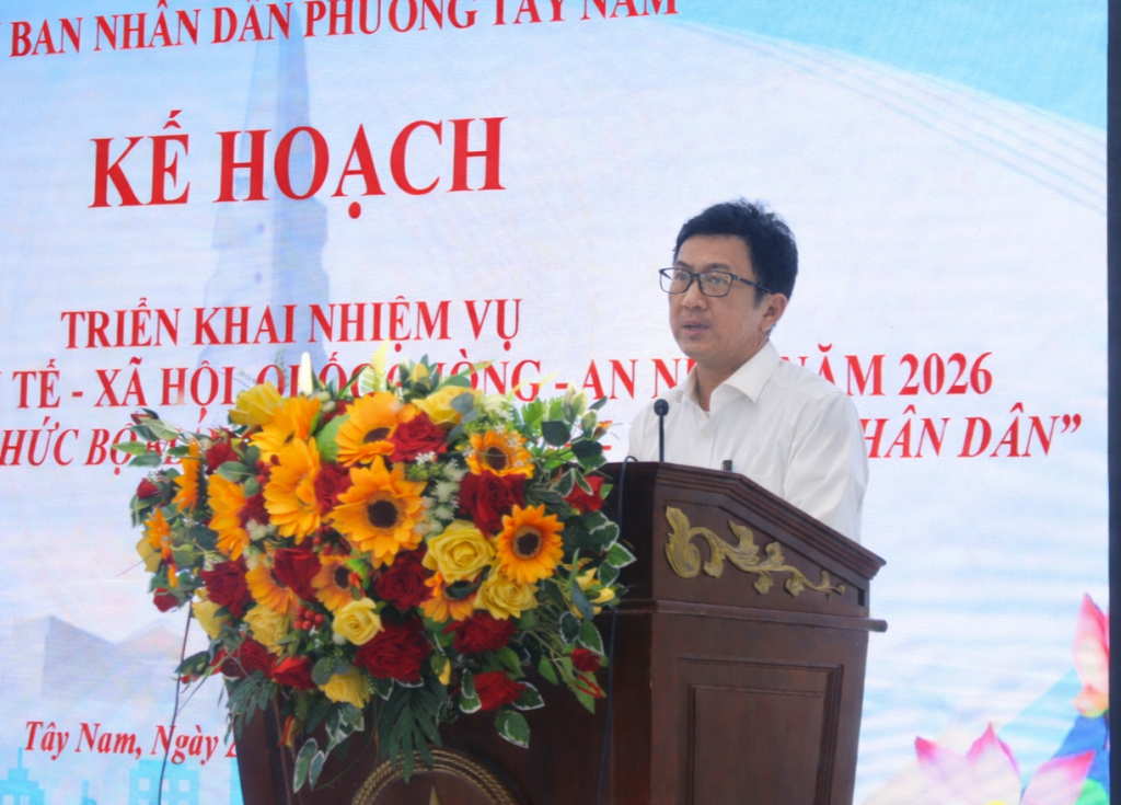 ông Huỳnh Quốc Việt - Phó Chủ tịch UBND phường Tây Nam