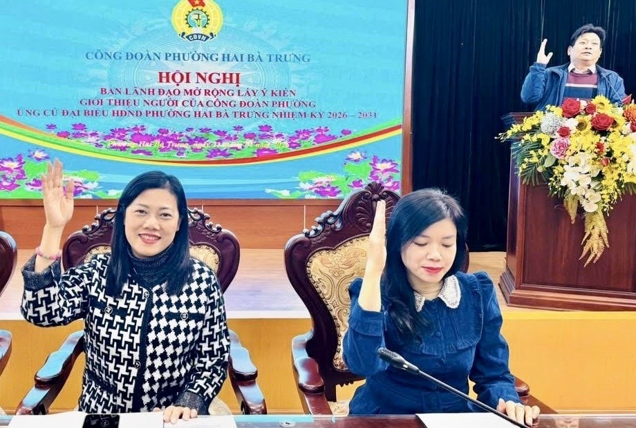Công đoàn phường Hai Bà Trưng tổ chức Hội nghị giới thiệu người ứng cử đại biểu HĐND phường
