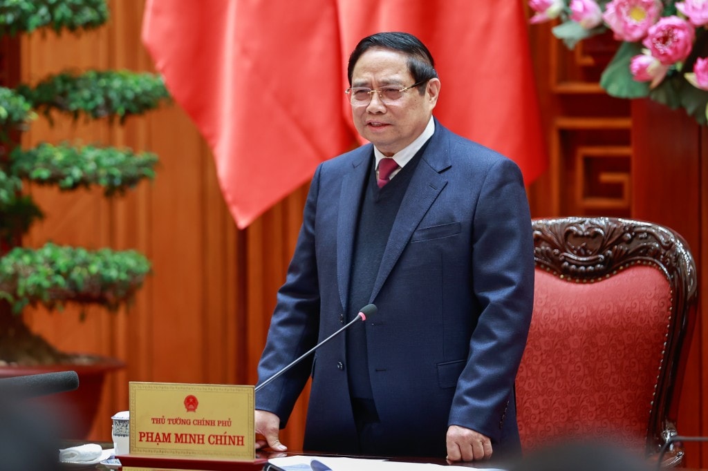 Thủ tướng nhấn mạnh 3 kinh nghiệm quan trọng trong quản lý, điều hành kinh tế vĩ mô - Ảnh: VGP/Nhật Bắc