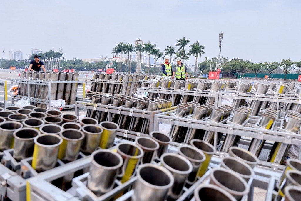 Công tác chuẩn bị sự kiện được triển khai kỹ lưỡng. Ảnh: Ánh Dương