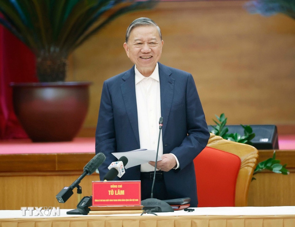 Tổng Bí thư Tô Lâm phát biểu. Ảnh: Thống Nhất/TTXVN