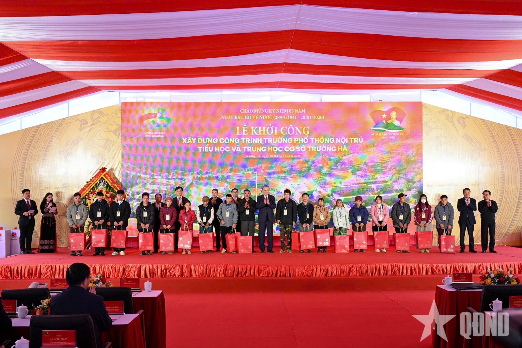 Tổng Bí thư Tô Lâm dự Lễ khởi công xây dựng Trường Phổ thông dân tộc nội trú liên cấp Trường Hà