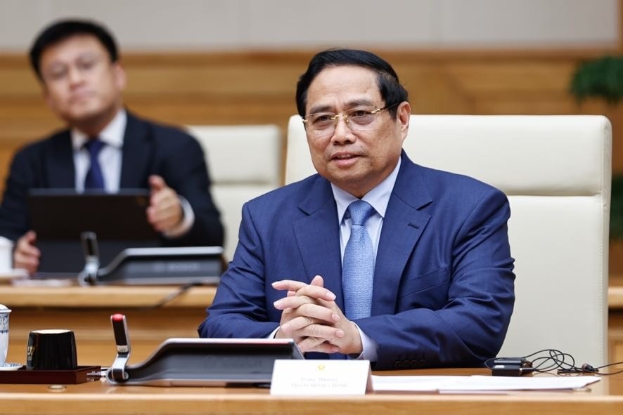 Thủ tướng đề nghị hai bên tiếp tục tăng cường tiếp xúc, đối thoại cấp cao; phát huy hiệu quả các cơ chế hợp tác hiện có - Ảnh: VGP/Nhật Bắc