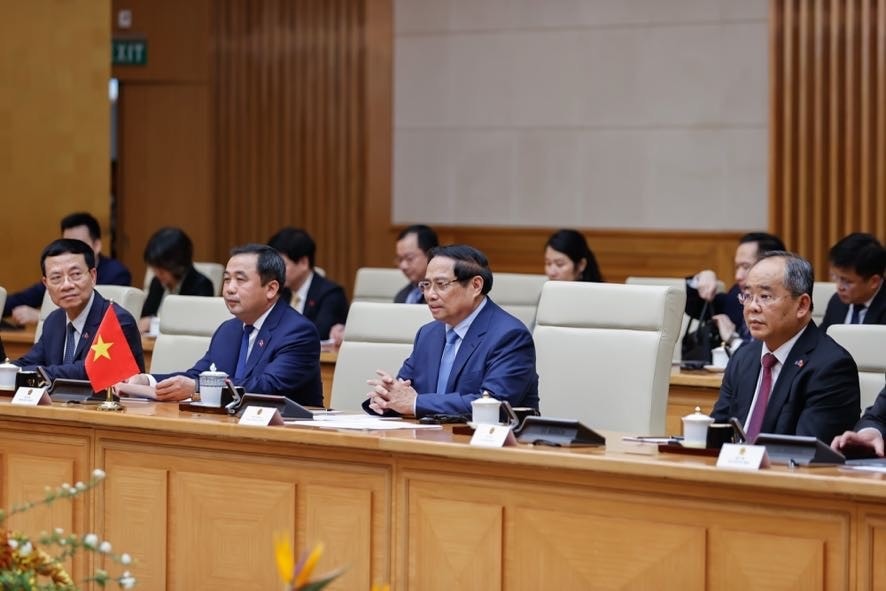 Thủ tướng đồng thời đề nghị EU tiếp tục hỗ trợ Việt Nam chuyển đổi mô hình phát triển nghề cá theo hướng hiện đại, bền vững - Ảnh: VGP/Nhật Bắc