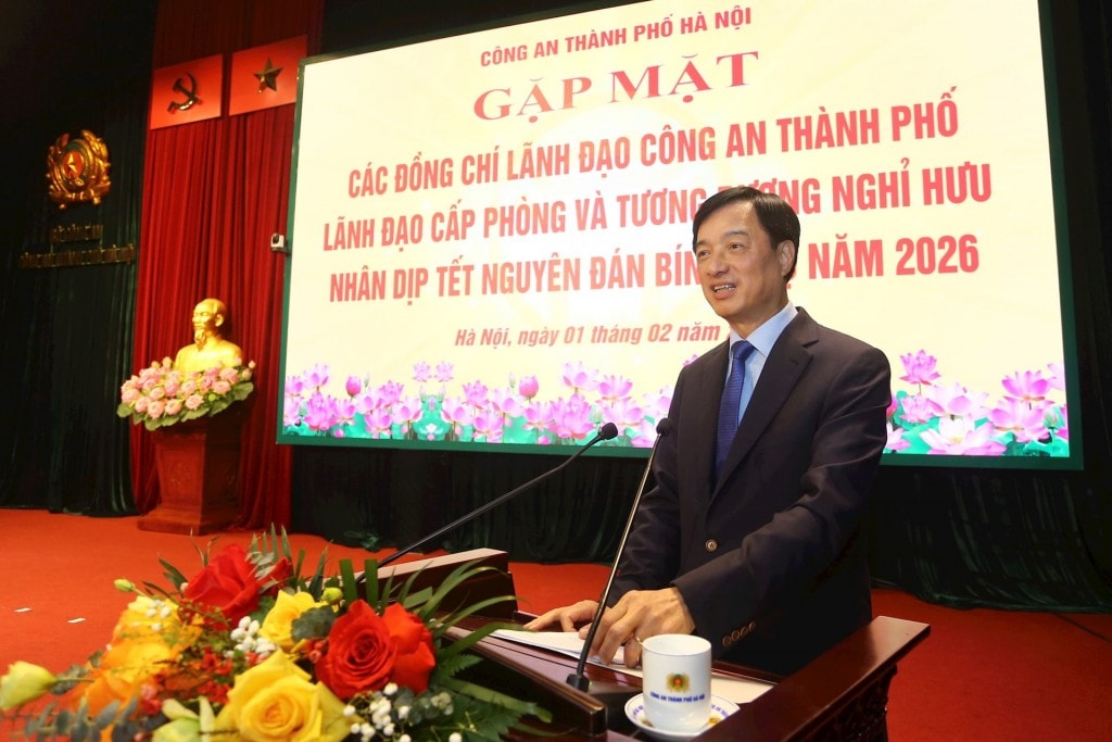 Bí thư Thành ủy Hà Nội Nguyễn Duy Ngọc phát biểu tại buổi gặp mặt. Ảnh: Lam Thanh