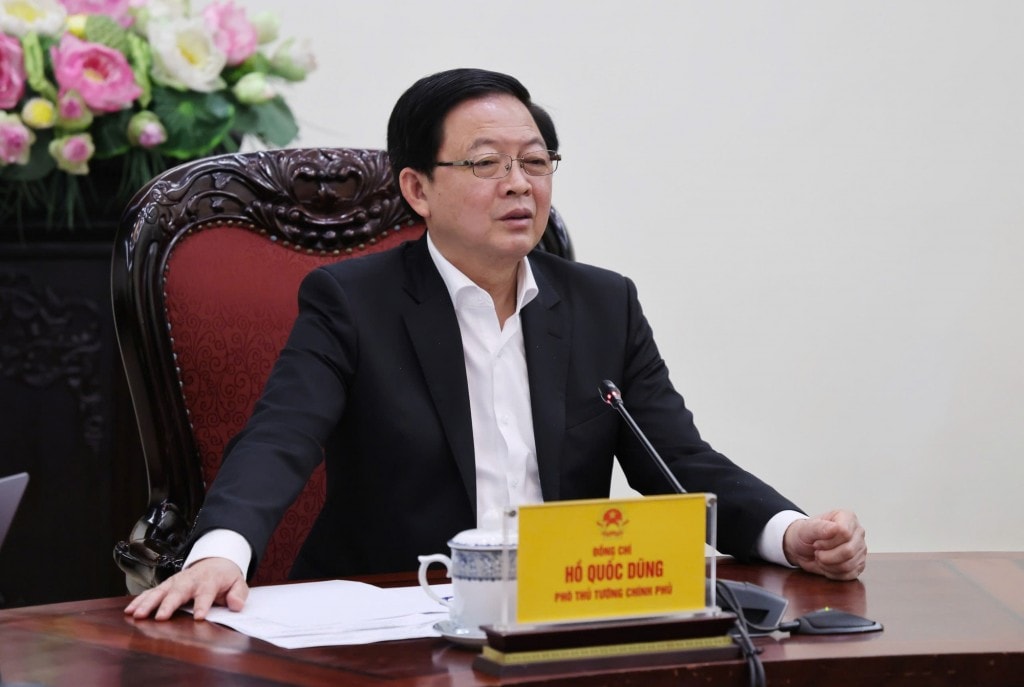 Phó Thủ tướng Chính phủ Hồ Quốc Dũng chủ trì làm việc với Bộ Tư pháp - Ảnh: VGP/Gia Huy