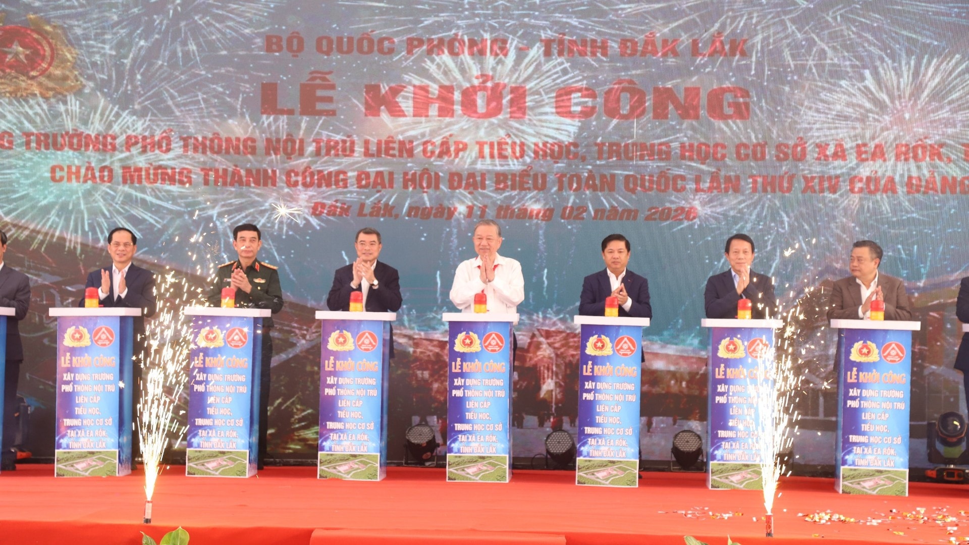Tổng Bí thư Tô Lâm dự Lễ khởi công Trường phổ thông nội trú liên cấp xã Ea Rốk, Đắk Lắk