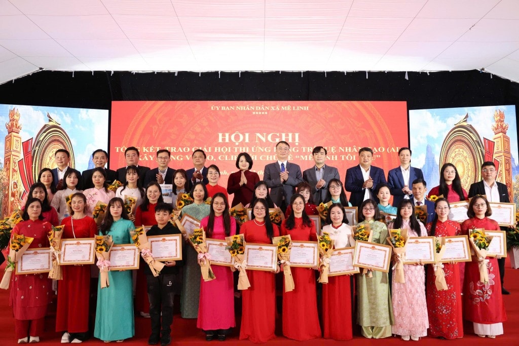 Hội thi mở ra một hướng đi mới trong việc đưa trí tuệ nhân tạo trở thành công cụ đồng hành cùng sự phát triển của Mê Linh – từ quảng bá văn hóa, giáo dục đến quản lý, điều hành (Ảnh: Vũ Cường)