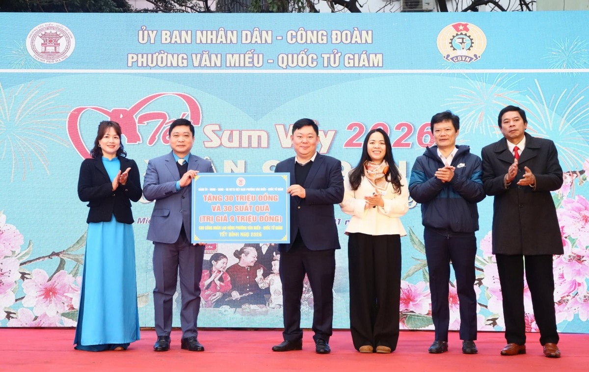 Công đoàn phường Văn Miếu - Quốc Tử Giám chăm lo chu đáo cho đoàn viên, tạo khí thế thi đua ngay từ đầu năm